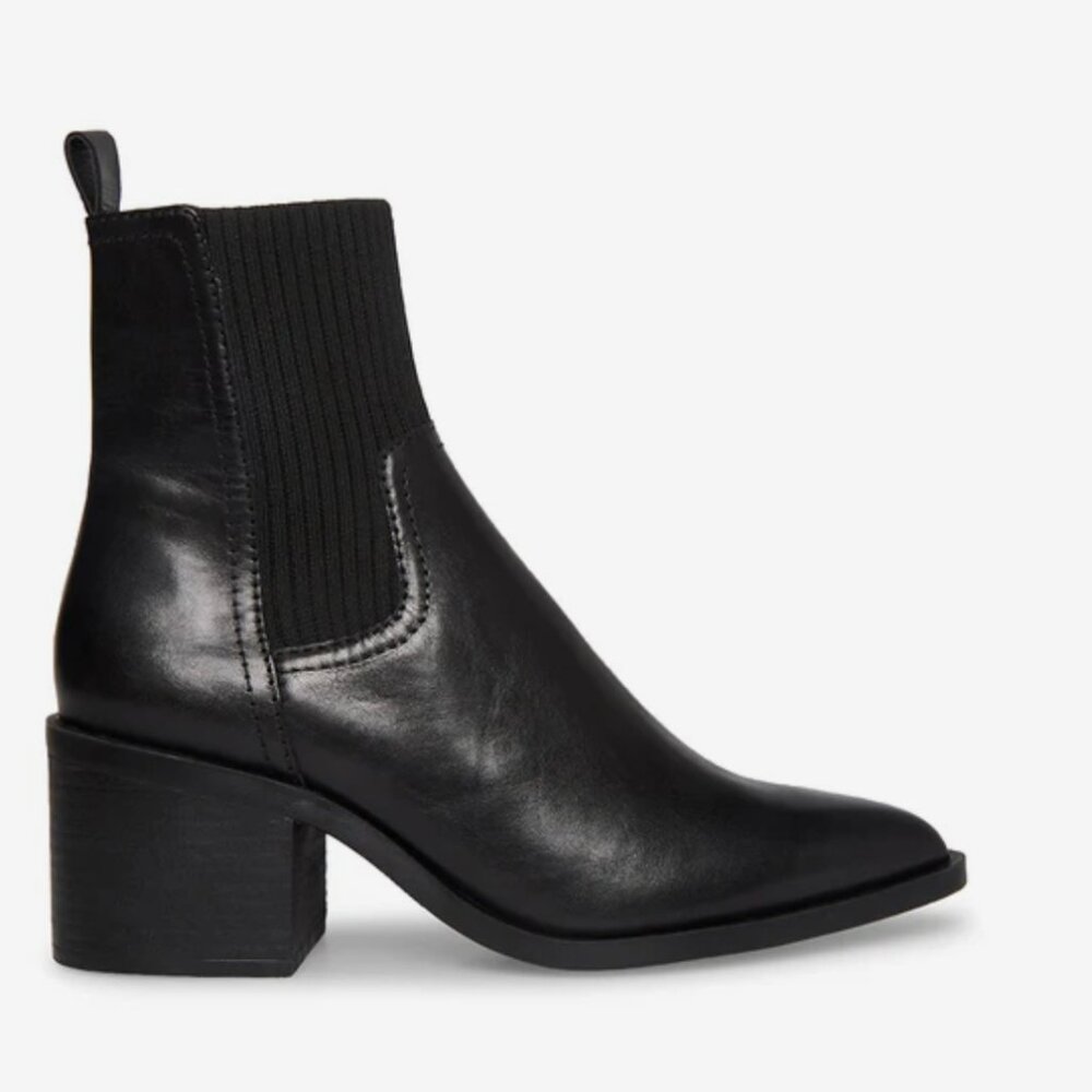 Never Worn Steve Madden Abriel Black Leather Boot